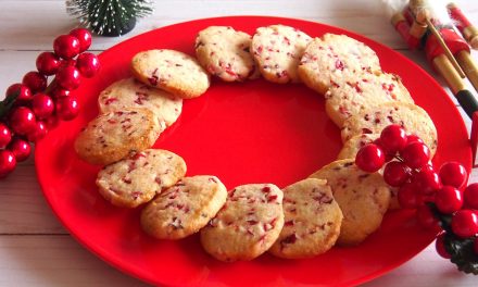 Fresh Cranberry Shortbread Cookies