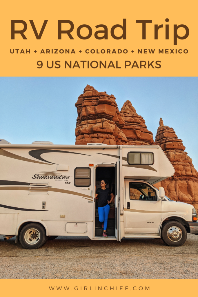 rv trip utah national parks